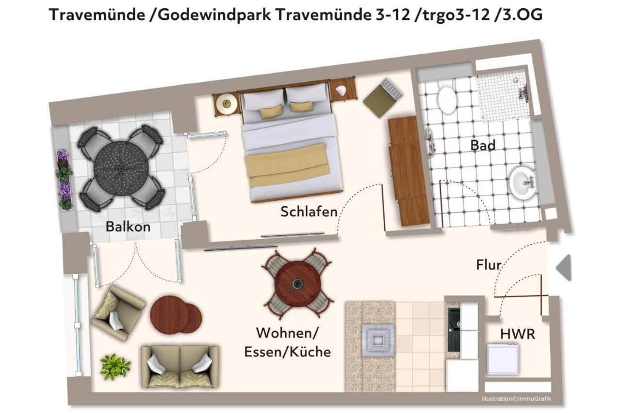 Godewindpark Travemuende Godewindpark Travemuende 3-12 Apartment Любек Екстериор снимка